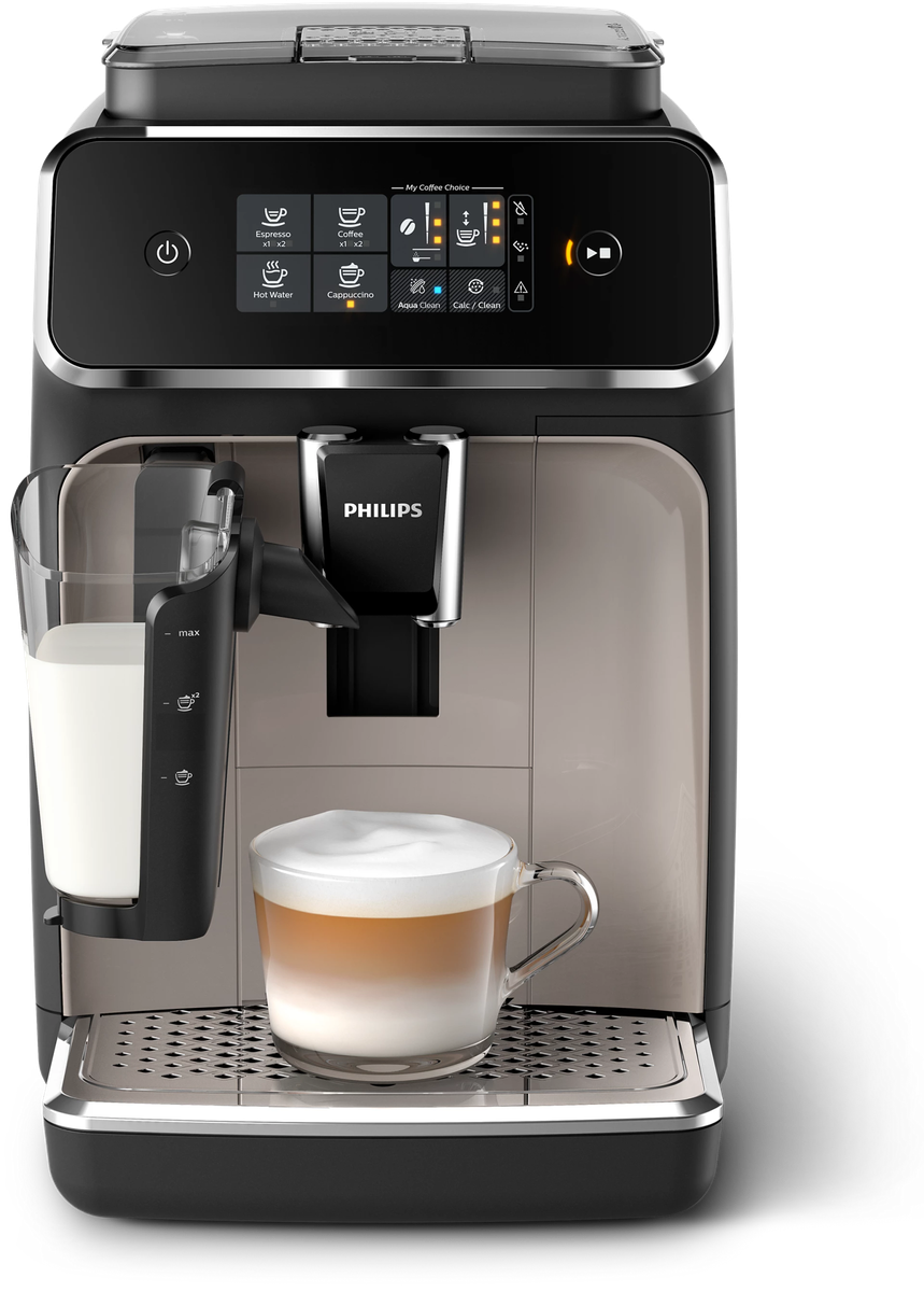 Philips 2200 Series LatteGo Fully Automatic Espresso Machine - Black/Silver
