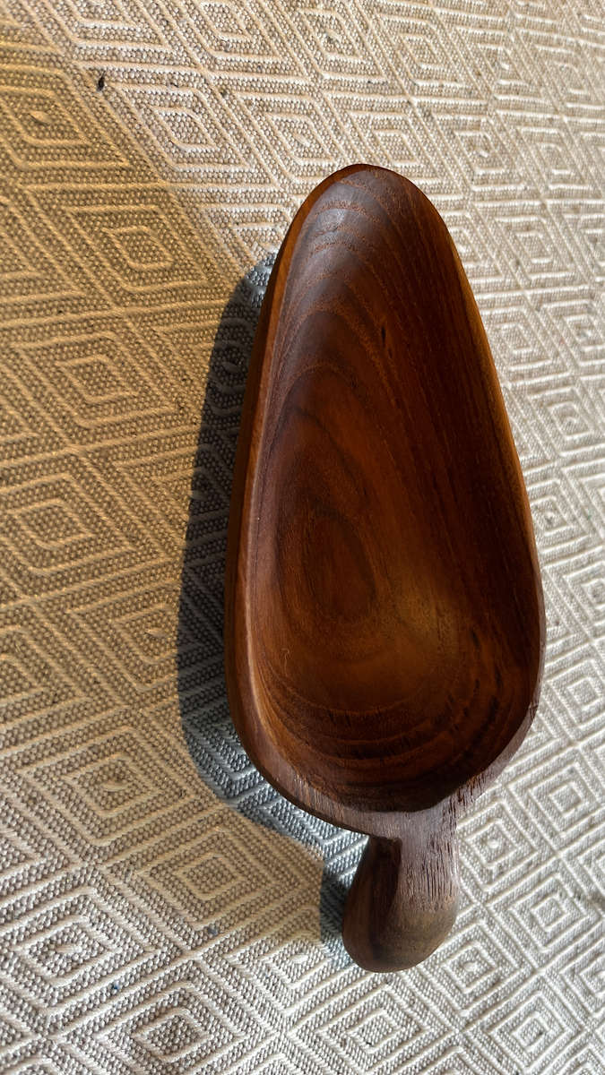 Teak Flour Scoop Large