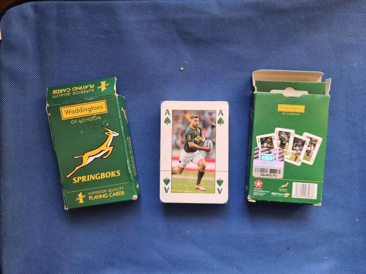 South african worldcup winning rugby, SPRINGBOKS limited edition playing cards
