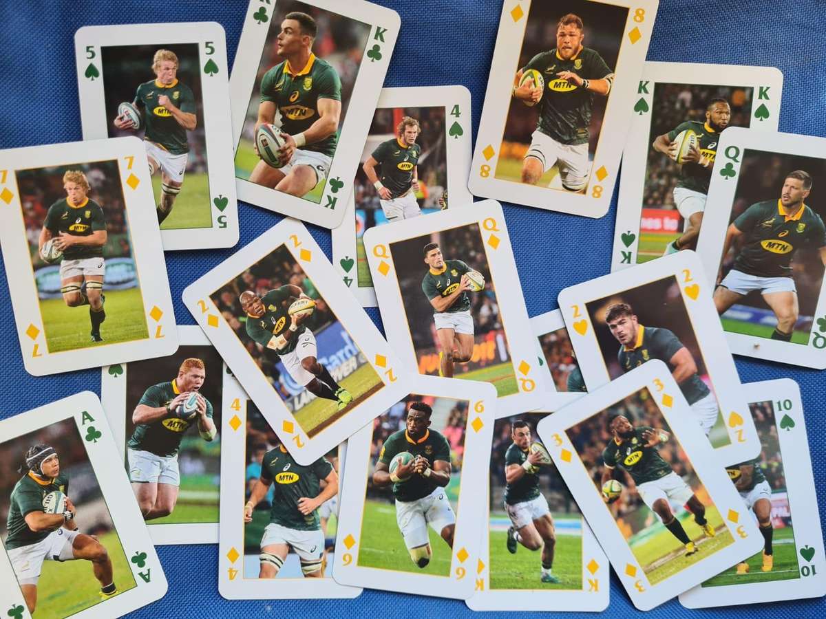 South african worldcup winning rugby, SPRINGBOKS limited edition playing cards
