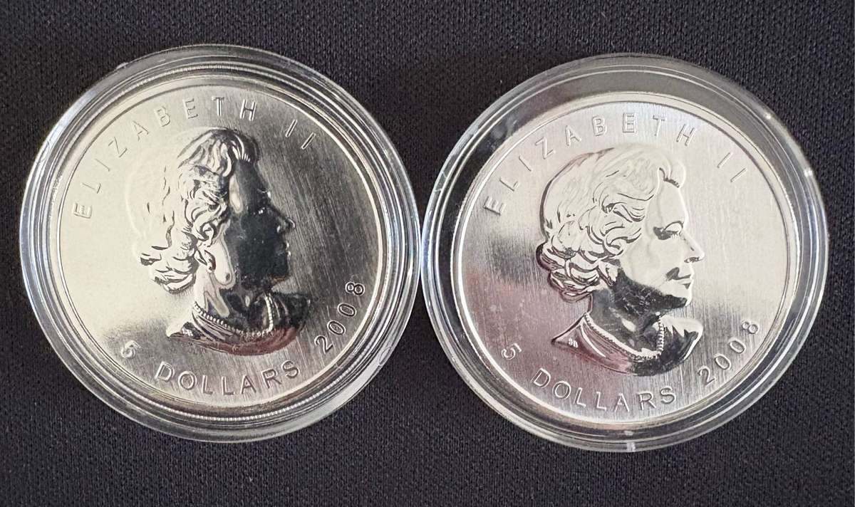 2X 1oz Silver Canadian commemorative bullion coins