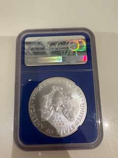2021 silver eagle NGC graded 1 ounce