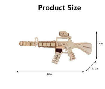 3D Wooden Simulation Model Kit (CAR-15 Style)