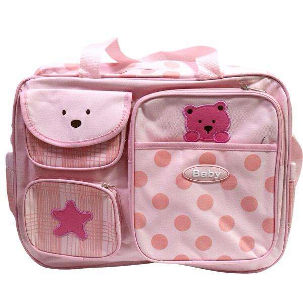 Baby Diaper Bag Pink/Biege/Blue
