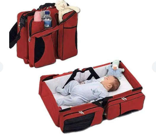 Baby Travel Bed and Bag (Brown)