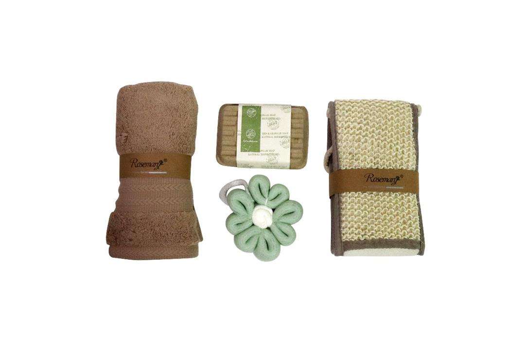 Spa Gift Set Luxurious 4-Piece Rosemary
