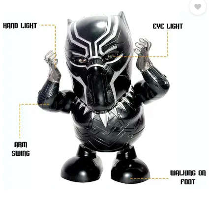 Battery Operated Dancing Marvel Avengers Black Panther Toy