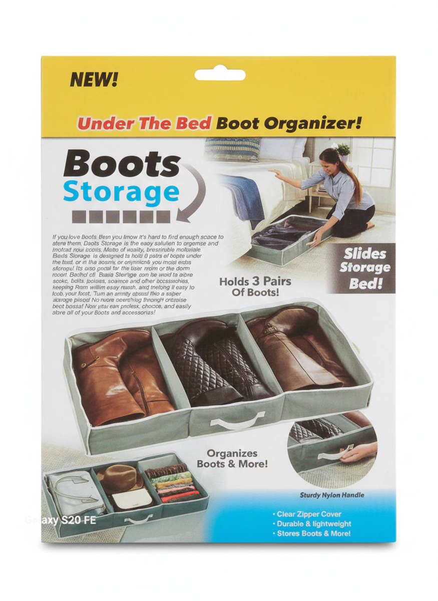 Under-The-Bed Boot & Accessory Organizer