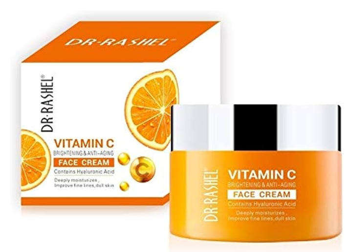 DR. RASHEL Vitamin C Brightening & Anti-Aging Face Cream with Hyaluronic Acid