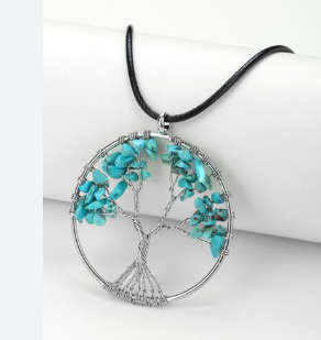 Turquoise Tree of Life Pendant