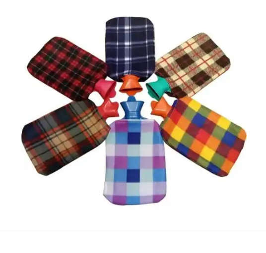 Hot Water Bottle With Fleece Cover