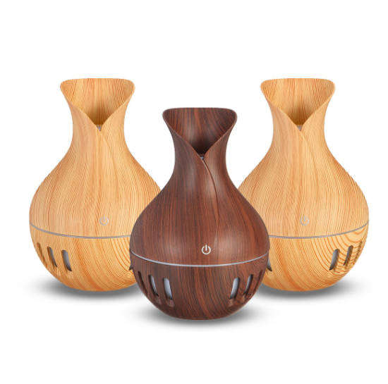 Humidifier Ultrasonic Wood-Grain Essential Oil Diffuser