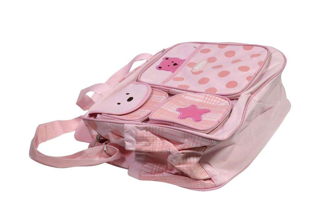 Baby Diaper Bag Pink/Biege/Blue