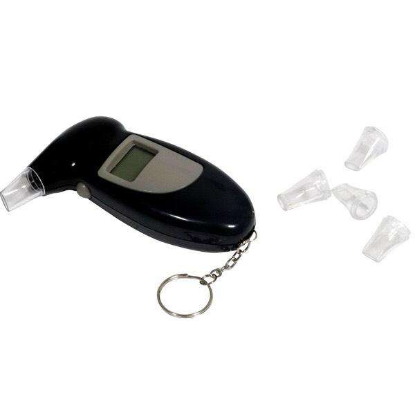 Breathalyzer Alcohol Tester with LCD Display - Black