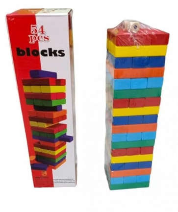 Jenga 54-Piece Wooden Stacking Blocks