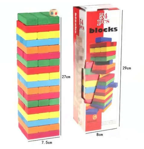 Jenga 54-Piece Wooden Stacking Blocks