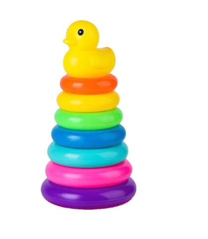 7 Stacking Rings Tower Early Learning Educational Toy for Toddlers & Babies