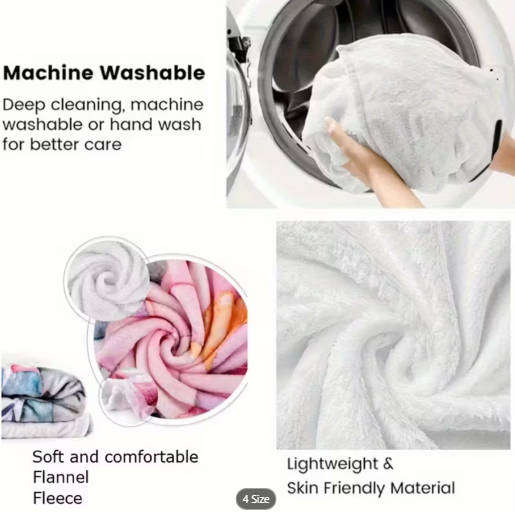 Kylian Mbappé-themed flannel blanket