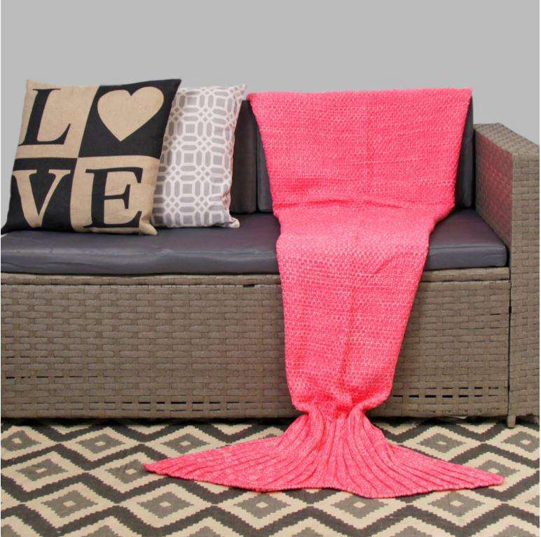 Mermaid Blanket Adult Purple/Grey