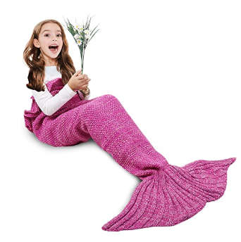 Mermaid Blanket Pink/Purple Kids