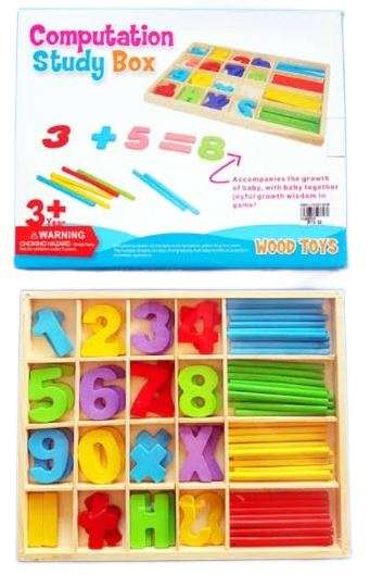 Montessori Computation Study Box Wooden Toy