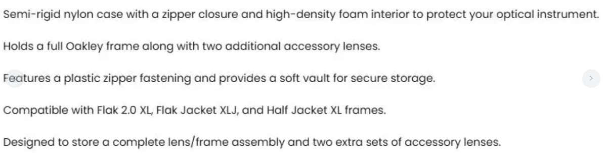 Authentic Oakley Batwolf Hard Vault Sunglasses Case