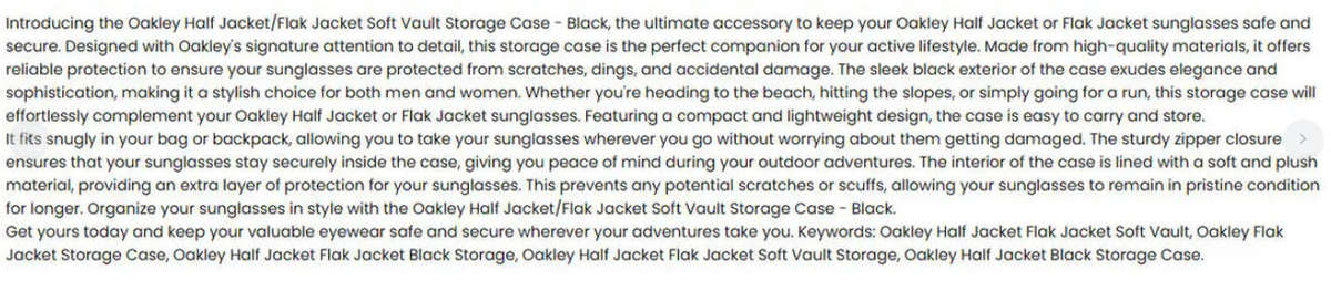 Authentic Oakley Batwolf Hard Vault Sunglasses Case