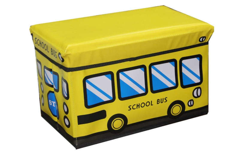 Ottoman School Bus Storage Bin