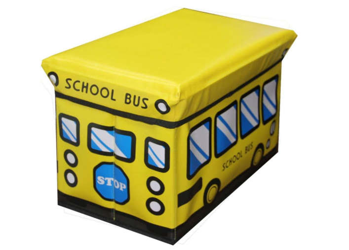 Ottoman School Bus Storage Bin