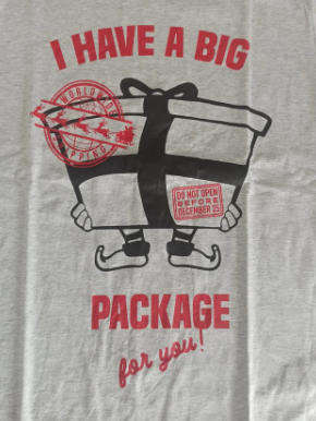 T-Shirt "I HAVE A BIG PACKAGE FOR YOU!"