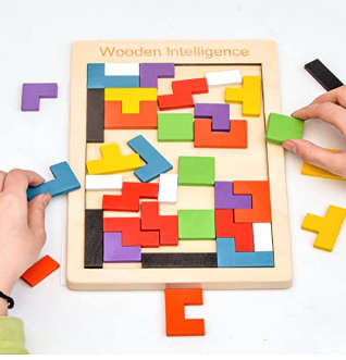 Wooden Intelligence Block (Tetris Block)