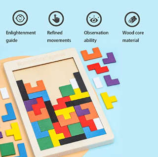 Wooden Intelligence Block (Tetris Block)