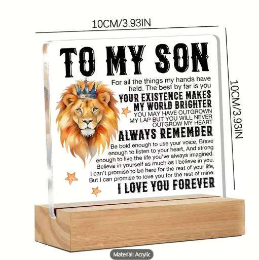 Best Son Ever Desk Decor with a Loving Message