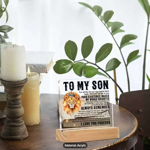 Best Son Ever Desk Decor with a Loving Message