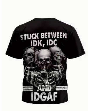 The "Decisions Are Hard" Tee: IDGAF Edition (Large Size Only)