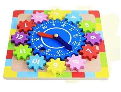 Wooden Gear Clock Eduacational