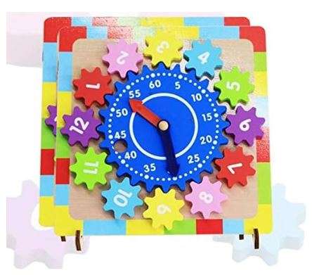 Wooden Gear Clock Eduacational
