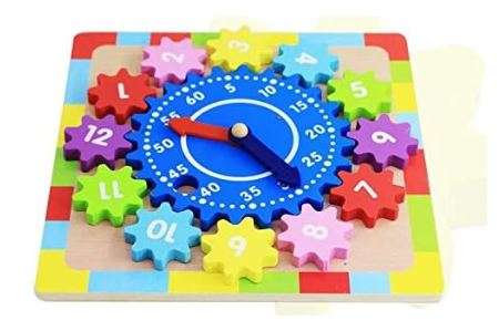 Wooden Gear Clock Eduacational