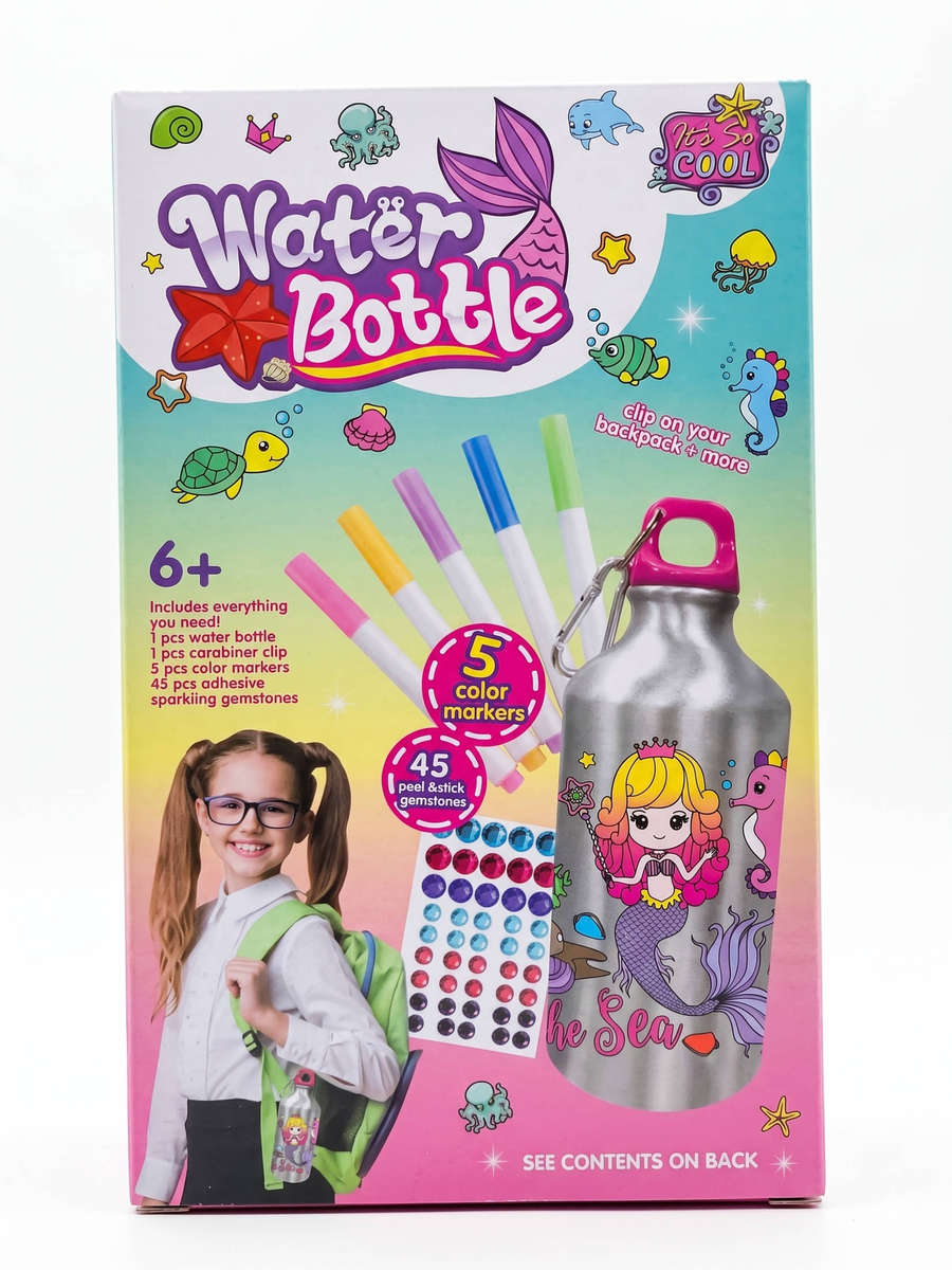 DIY Mermaid Adventure Water Bottle Kit!!