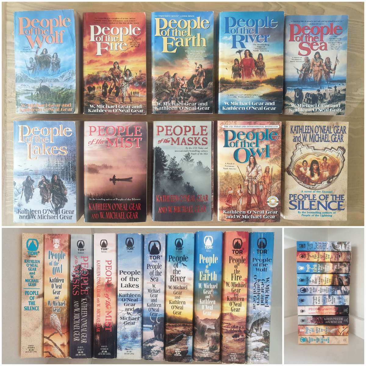 W. Michael Gear and Kathleen O'Neal Gear : North America's Forgotten Past Book Set-of-10