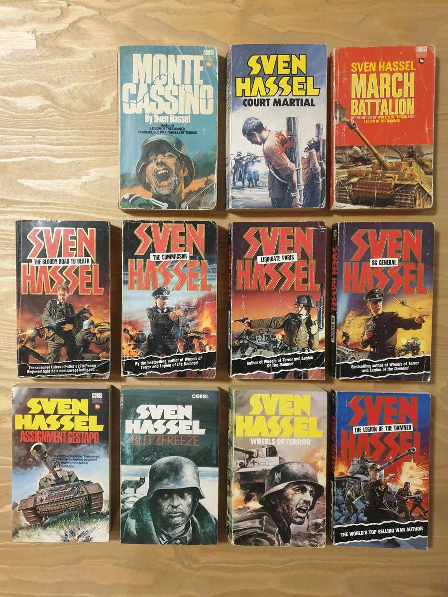Sven Hassel's : "Legions of the Damned" Book Set-of-11