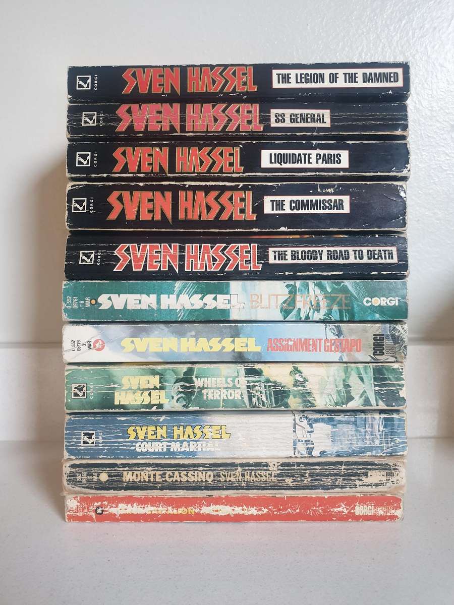 Sven Hassel's : "Legions of the Damned" Book Set-of-11