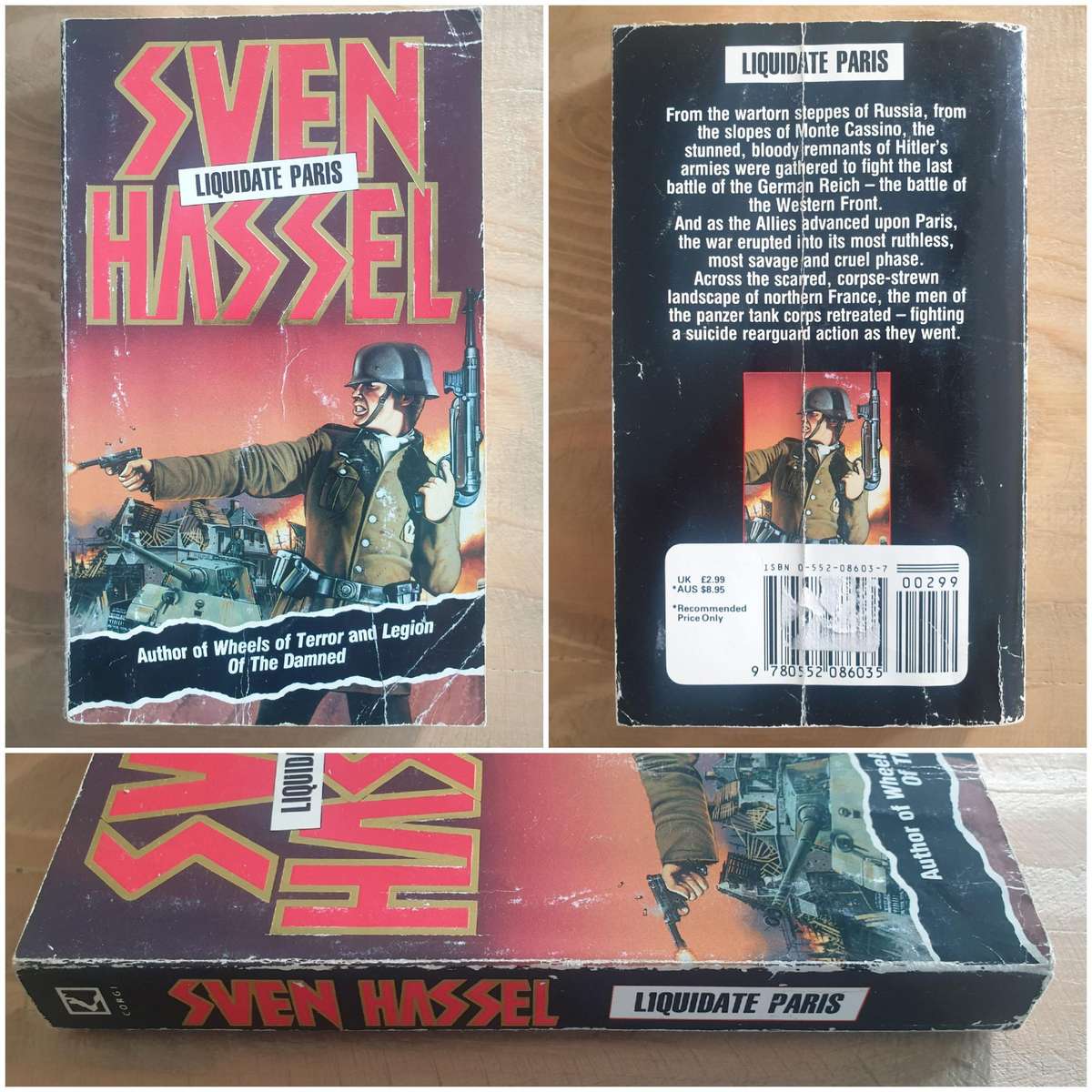 Sven Hassel's : "Legions of the Damned" Book Set-of-11