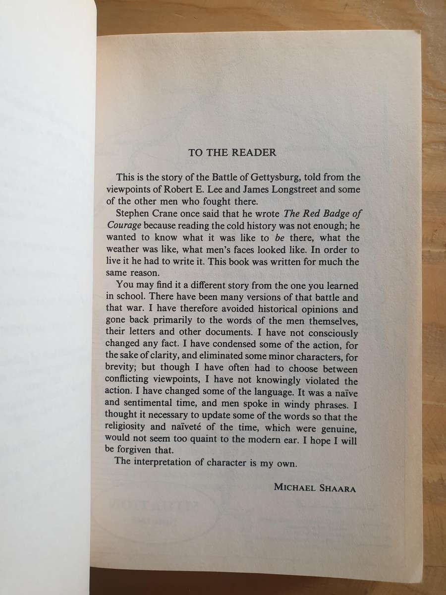 Michael Shaara & Jeff Shaara : "The Killer Angels" & "The Last Full Measure"