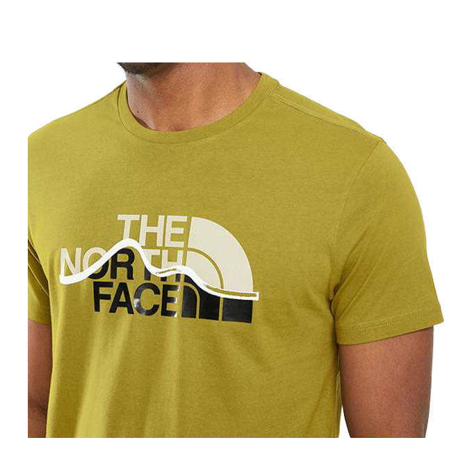 The North Face Mountain line Men's T-Shirt- Sulphur moss