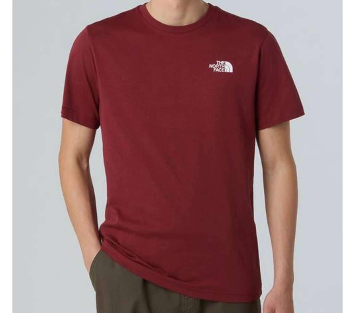 The North Face Mens S/S Box T-shirt -Sumac-Asphalt Grey