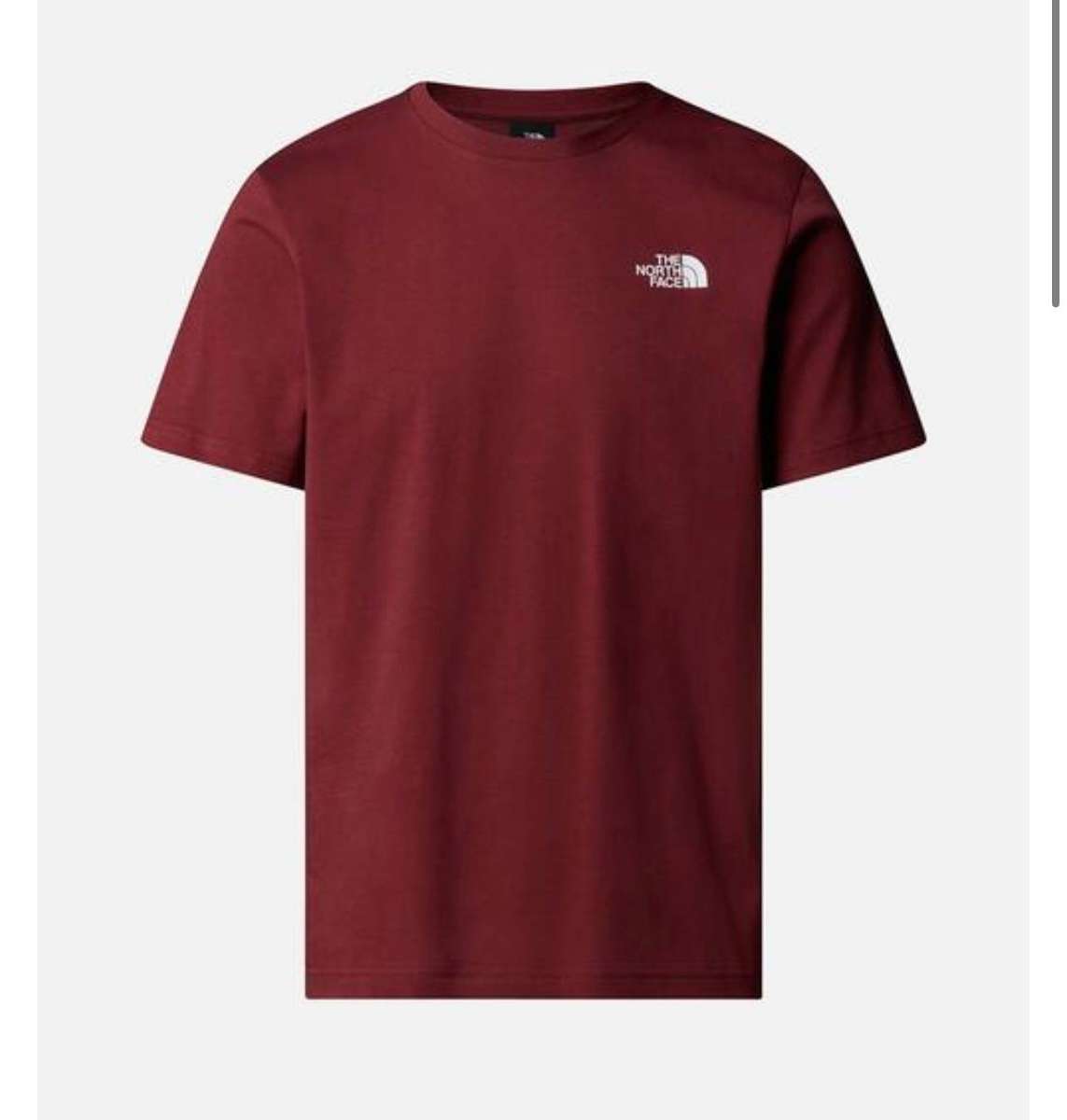 The North Face Mens S/S Box T-shirt -Sumac-Asphalt Grey