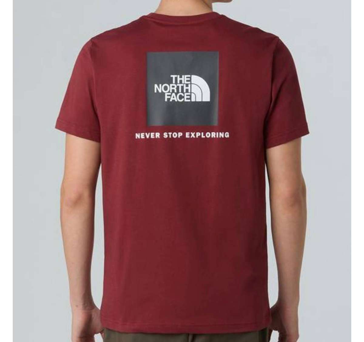 The North Face Mens S/S Box T-shirt -Sumac-Asphalt Grey