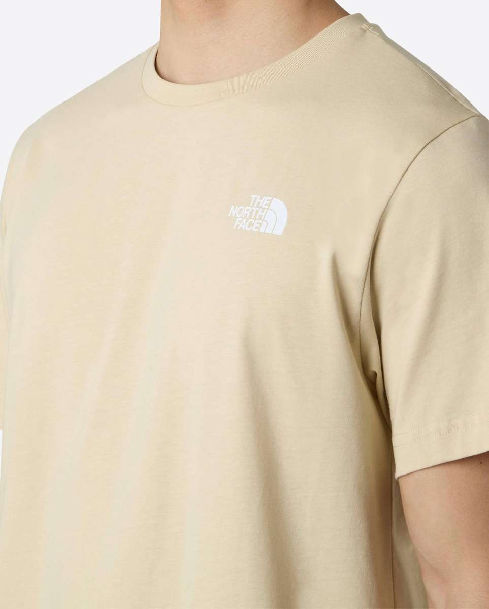 The North Face Men's Simple Dome T-shirt -Gravel & white