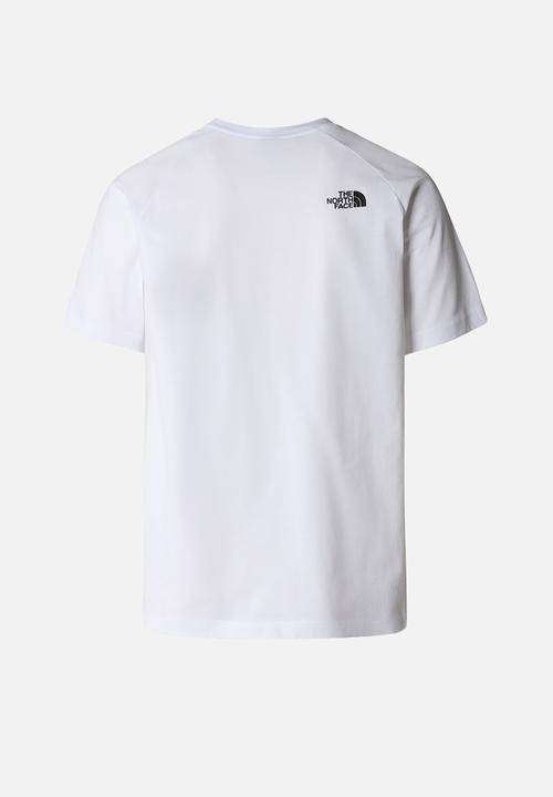 The North Face Mens Raglan Redbox Tee - White Smoked Pearl
